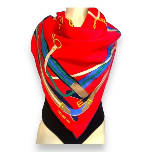 Celine Silk Scarf - Picture 7 of 12